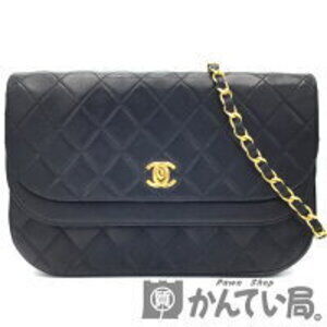 Chanel Matelasse Double Flap Chain Shoulder Bag Lambskin G